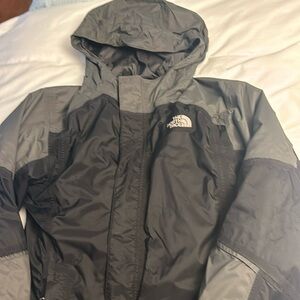 Black/Grey kids North Face ski jacket